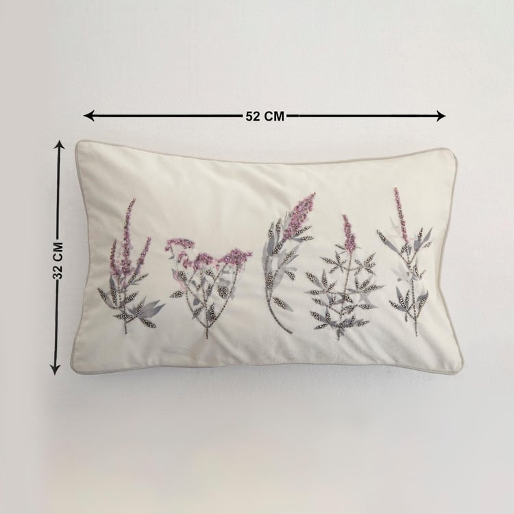Mandarin Embellished Cushion Covers - Set of 2 Pcs. 32 cm x 52 cm