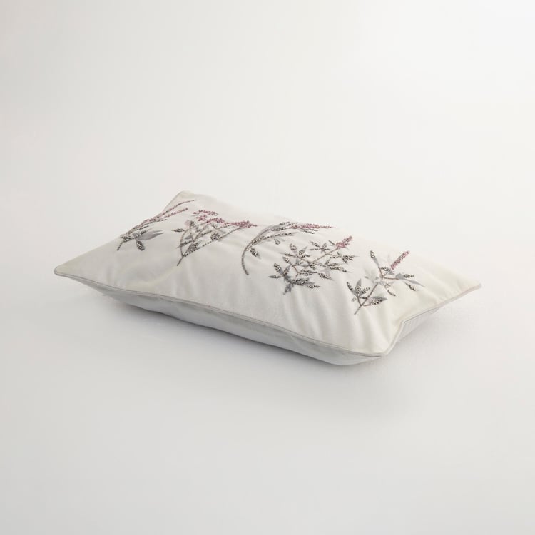Mandarin Embellished Cushion Covers - Set of 2 Pcs. 32 cm x 52 cm