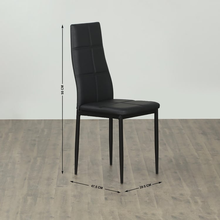 Helios Nora Dining Chair - Set of 4 - Black