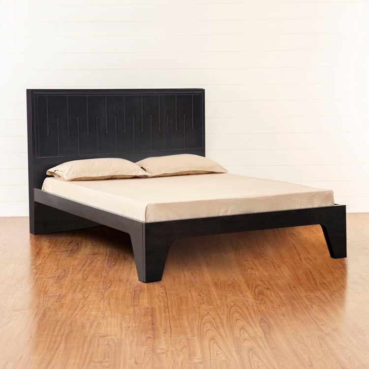 Rhythm King Size Bed without Storage - 180 x 195 cm - Brown