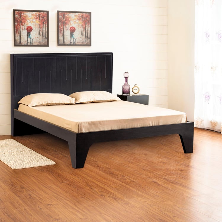 Rhythm King Size Bed without Storage - 180 x 195 cm - Brown