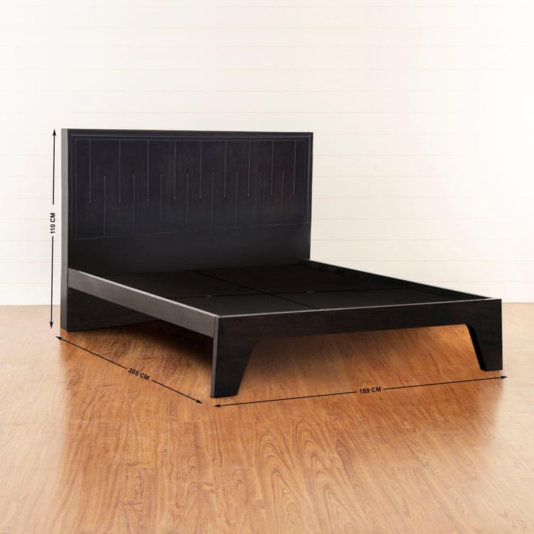 Rhythm King Size Bed without Storage - 180 x 195 cm - Brown