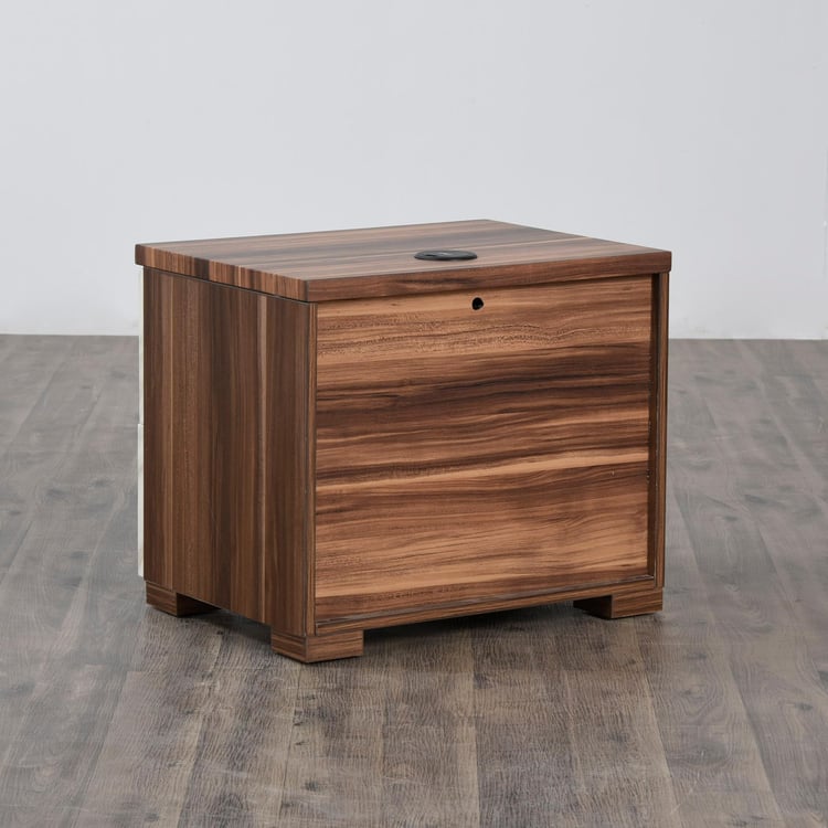 Antonio Bed Side Table with Dash Charger - Off-White