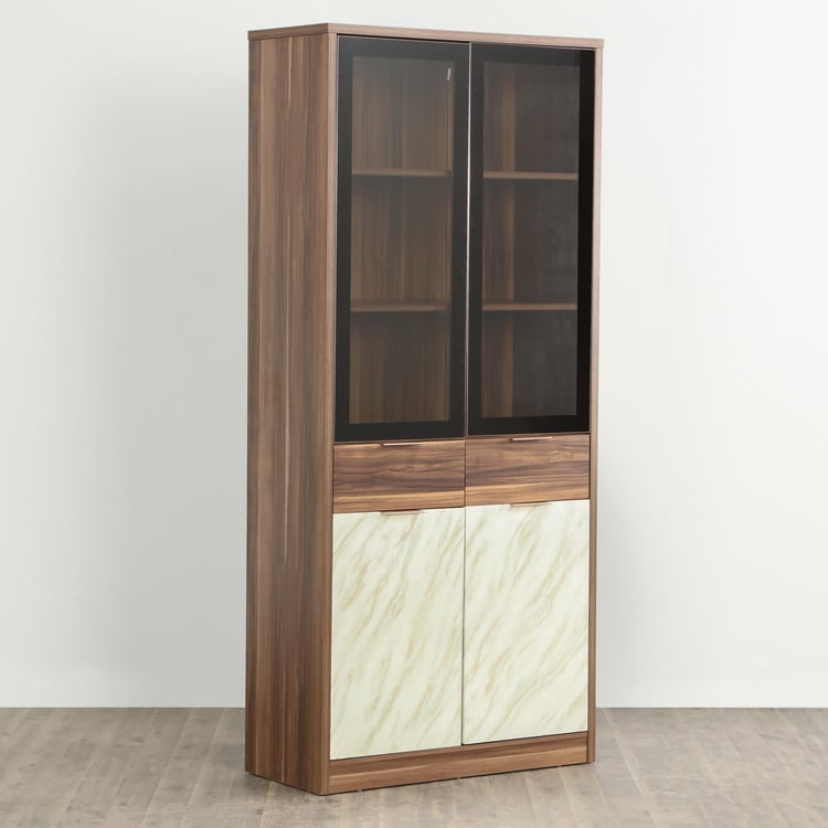 Antonio 4-Door Book Cabinet - Brown