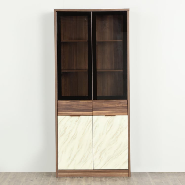 Antonio 4-Door Book Cabinet - Brown