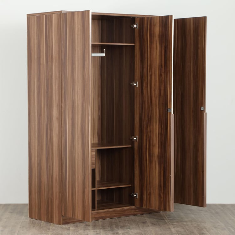 Antonio 3-Door Wardrobe - Brown