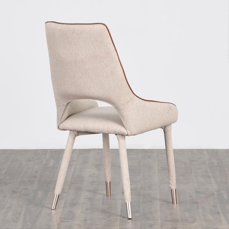 Antonio Set of 2 Fabric Dining Chairs - Beige