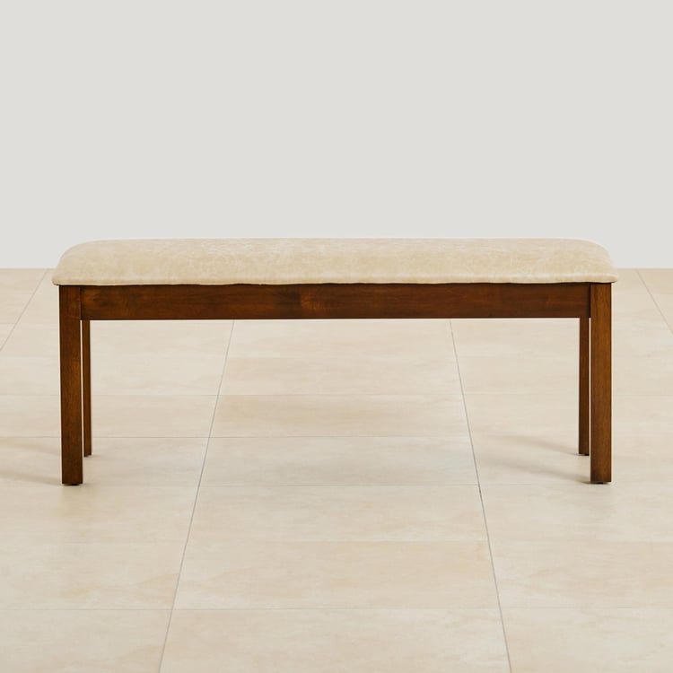 Harmony Sia Faux Leather Dining Bench - Beige