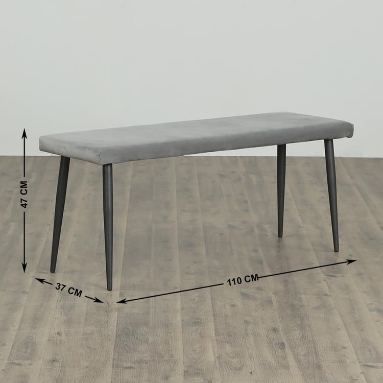 Allen Dining Big Bench - Grey