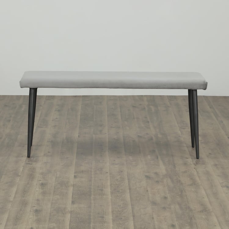 Allen Fabric Small Dining Bench - Grey