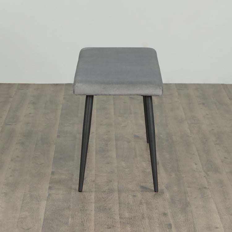 Allen Fabric Small Dining Bench - Grey