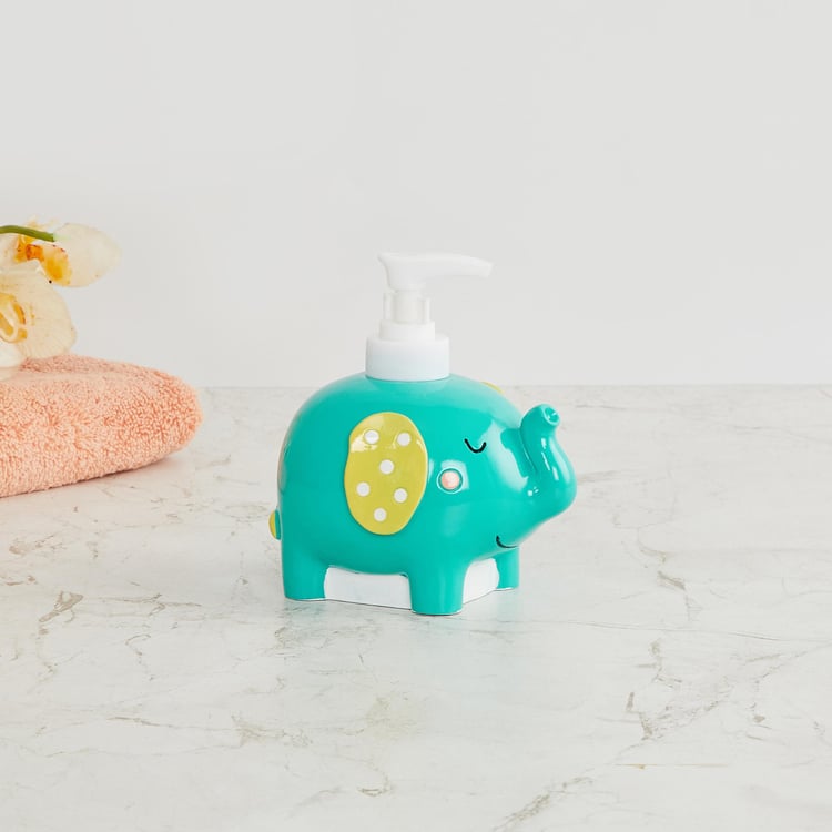 Corsica Slate Elephant Patterned Soap Dispenser