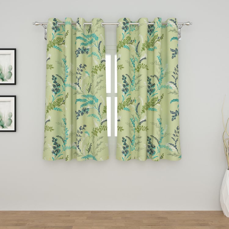 India Inspired Printed Window Curtain Pair - 120 x 160 cm