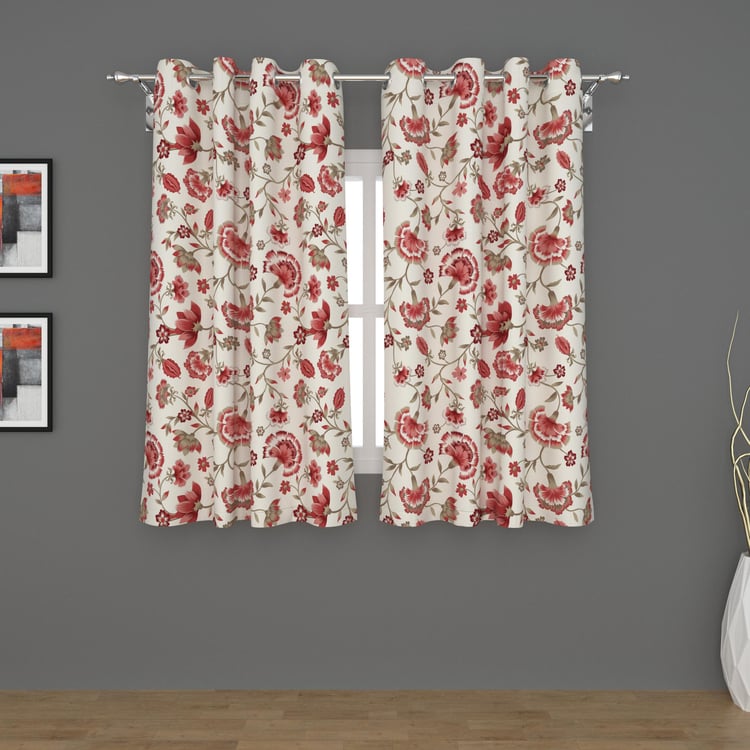 India Inspired Printed Window Curtain Pair - 120 x 160 cm