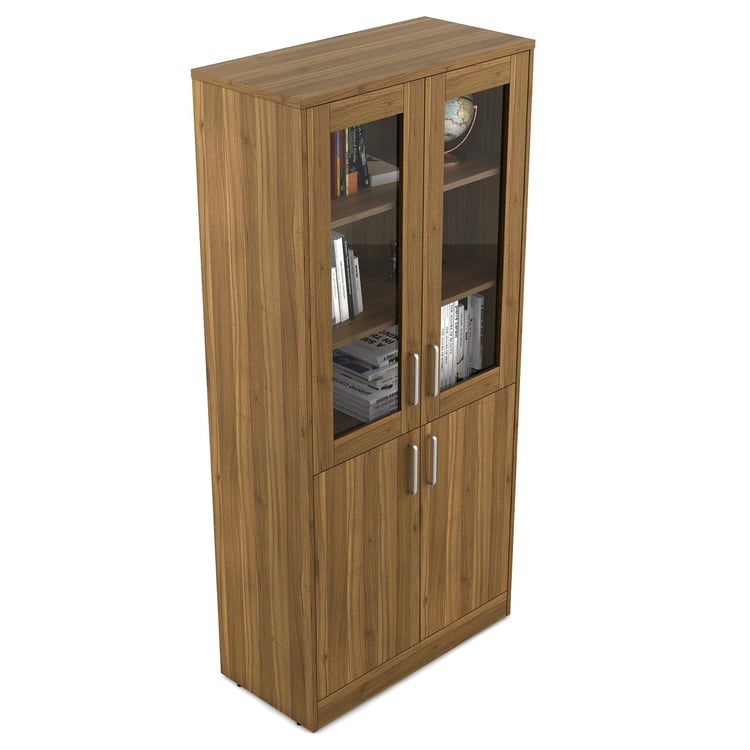 Quadro Two Door Book Case - Brown