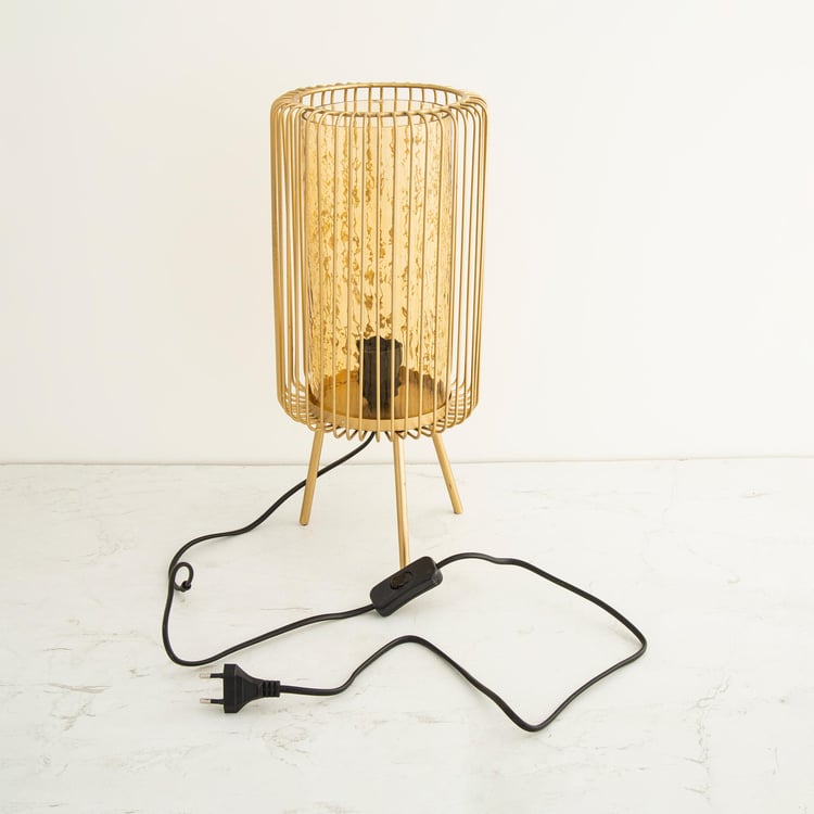 Eternity Contemporary Glass Table Lamp - Multicolour - 18 cm L x 18 cm W x 40 cm H