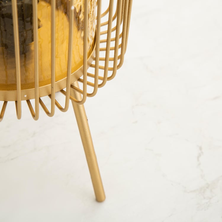 Eternity Contemporary Glass Table Lamp - Multicolour - 18 cm L x 18 cm W x 40 cm H