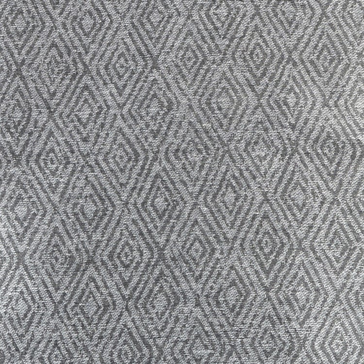 DECO WINDOW Grey Printed Jacquard Door Curtains - 132x228cm - Set of 2