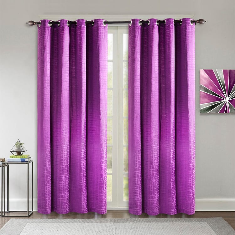 DECO WINDOW Textured Semi-Blackout Door Curtain Pair - 1.32 x 2.28 m