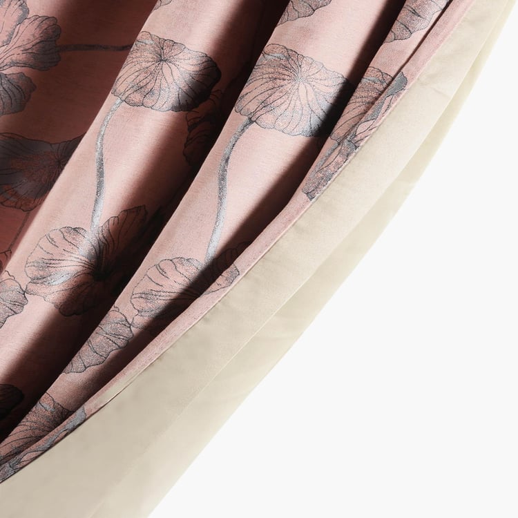 DECO WINDOW Floral Blackout Door Curtain Pair - 1.32 x 2.28 m