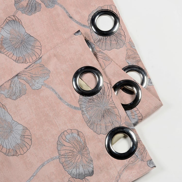 DECO WINDOW Floral Blackout Door Curtain Pair - 1.32 x 2.28 m