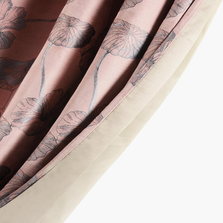 DECO WINDOW Floral Blackout Long Door Curtain Pair - 1.32 x 2.74 m