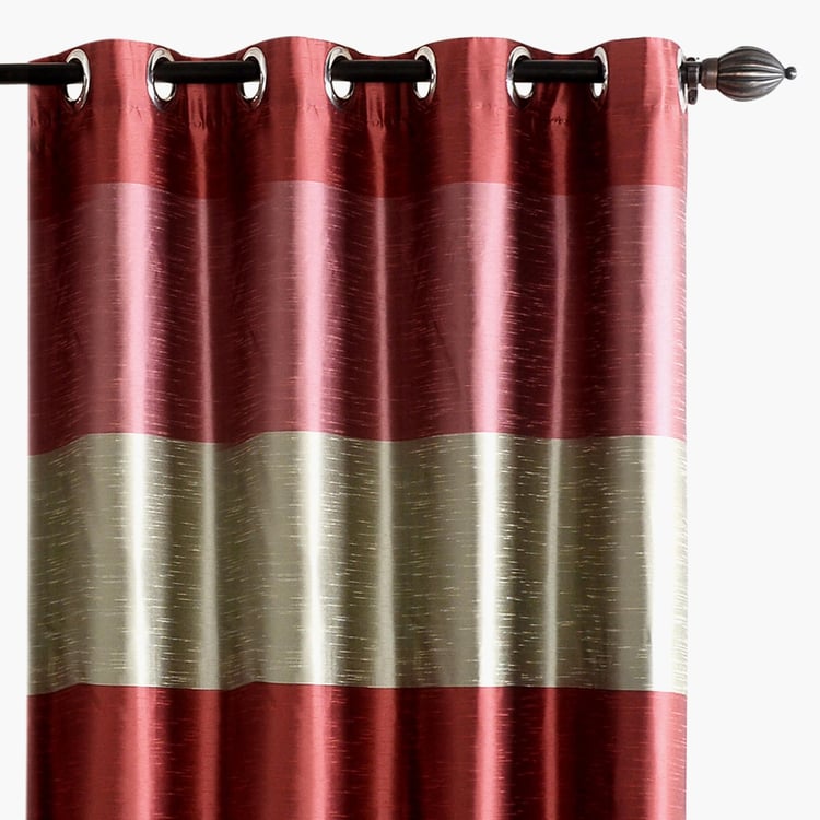 DECO WINDOW Silk Route Blackout Door Curtain Pair - 1.32 x 2.28 m