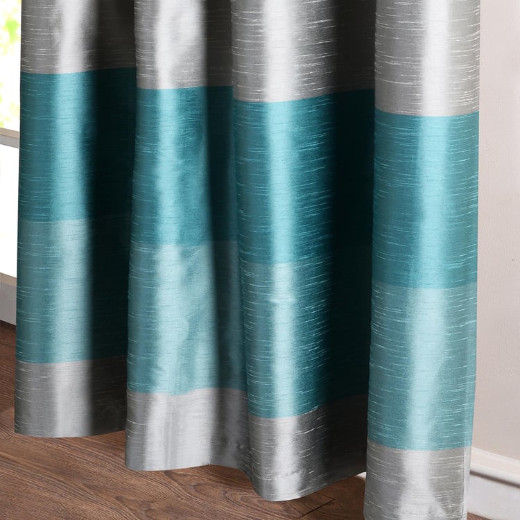 DECO WINDOW Silk Route Blackout Door Curtain Pair - 1.32 x 2.28 m