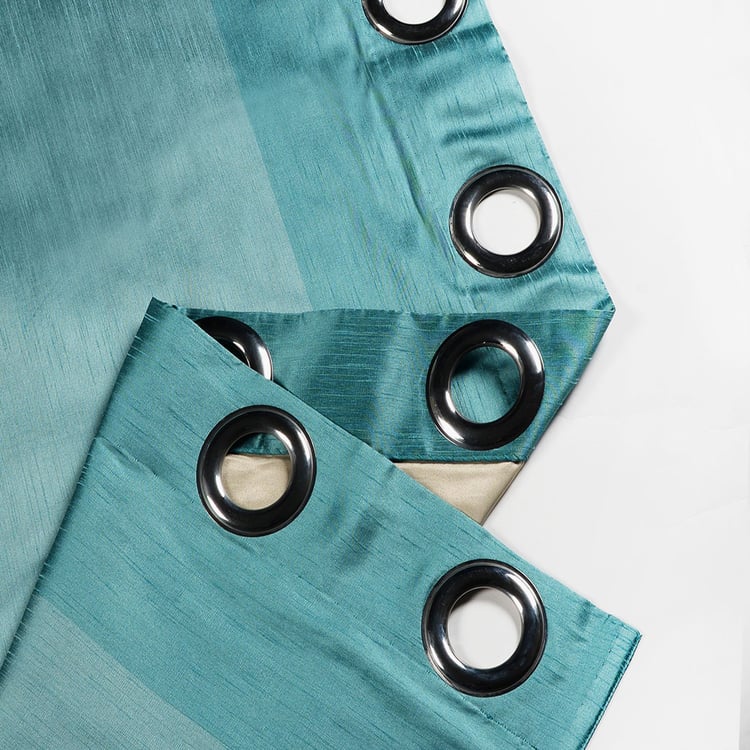 DECO WINDOW Silk Route Blackout Door Curtain Pair - 1.32 x 2.28 m