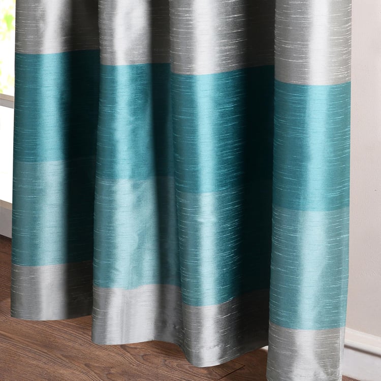 DECO WINDOW Silk Route Blackout Long Door Curtain Pair - 1.32 x 2.74 m