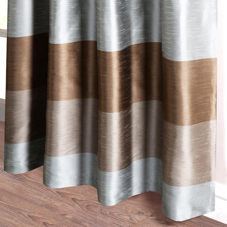 DECO WINDOW Silk Route Blackout Door Curtain Pair - 1.32 x 2.28 m