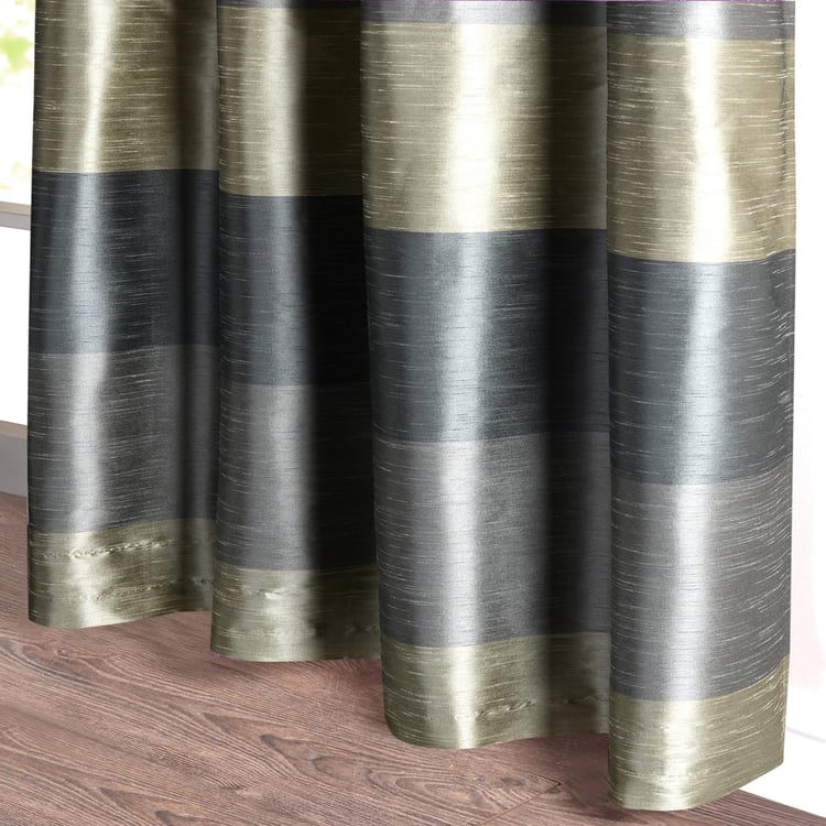 DECO WINDOW Silk Route Blackout Window Curtain Pair - 1.52 x 1.32 m