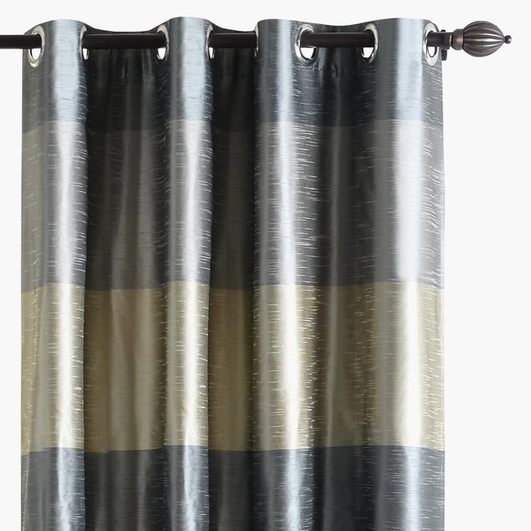 DECO WINDOW Silk Route Blackout Door Curtain Pair - 1.32 x 2.28 m