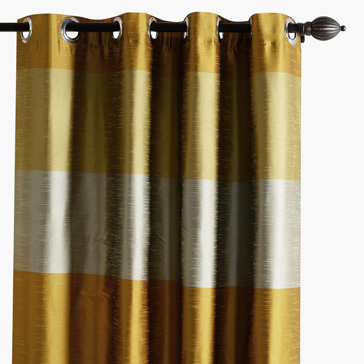 DECO WINDOW Silk Route Blackout Long Door Curtain Pair - 1.32 x 2.74 m