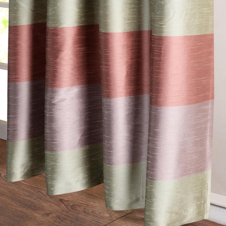 DECO WINDOW Silk Route Blackout Window Curtain Pair - 1.52 x 1.32 m