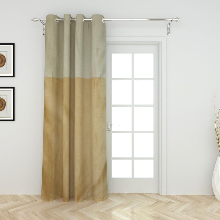 Contempo Colourblock Room Darkening Door Curtain