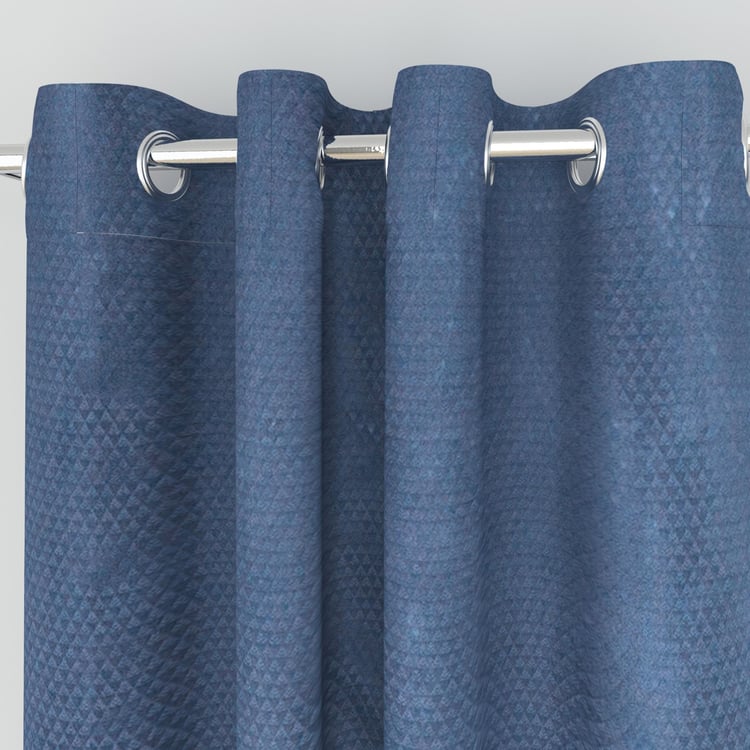 Everyday Essentials Set of 2 Dobby Semi-Blackout Door Curtains