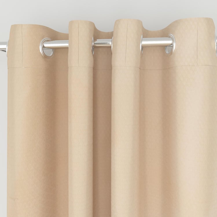 Everyday Essentials Set of 2 Dobby Semi-Blackout Door Curtains