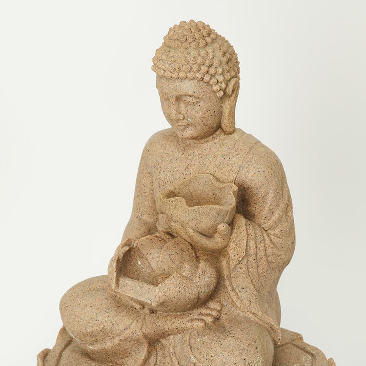 Cascade Polyresin Buddha Fountain - 55x43x80cm