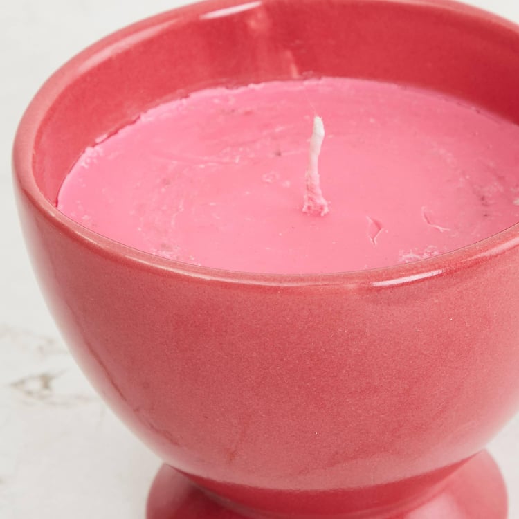 Colour Connect Cranberry Scented Ice Cream Jar Candle