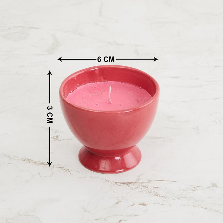 Colour Connect Cranberry Scented Ice Cream Jar Candle