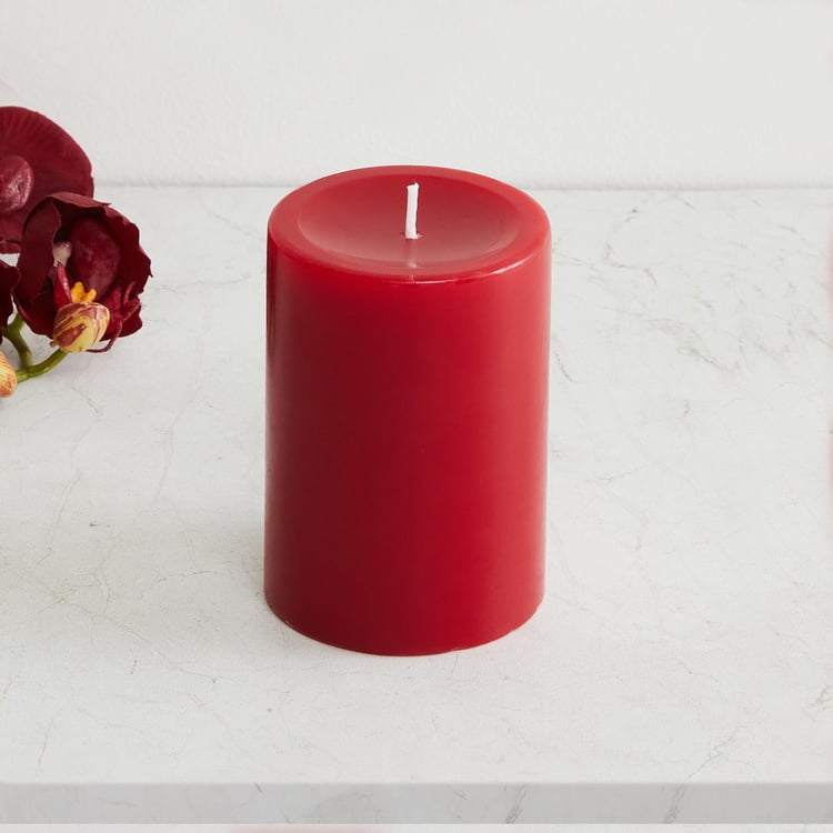 Colour Connect Cranberry Scented Pillar Candle