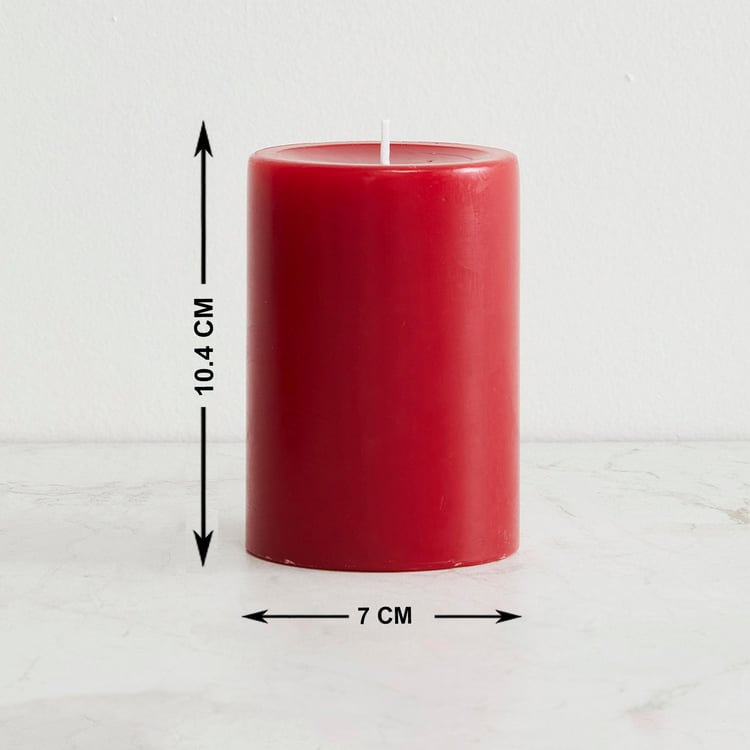 Colour Connect Cranberry Scented Pillar Candle