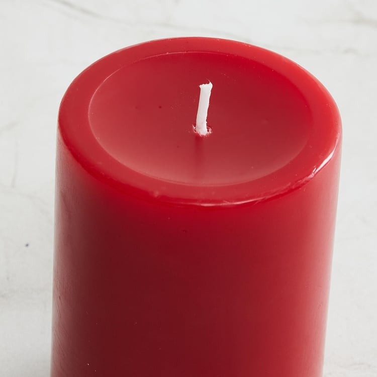 Colour Connect Cranberry Scented Pillar Candle