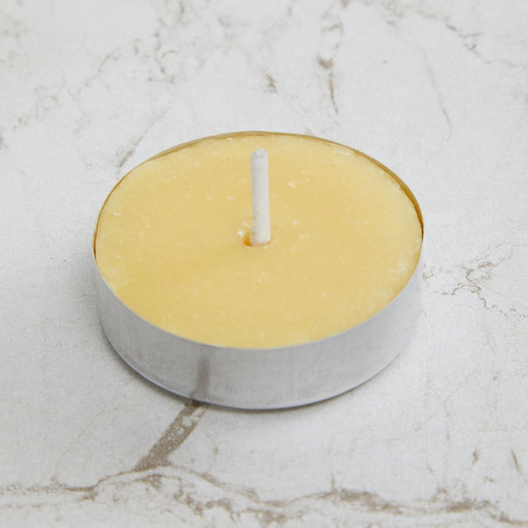 Colour Connect Set of 10 Lemongrass Scented T-Light Candles