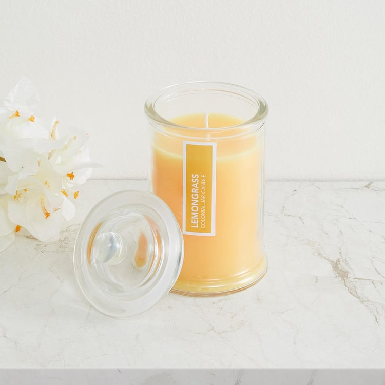 Colour Connect Lemongrass Scented Jar Candle