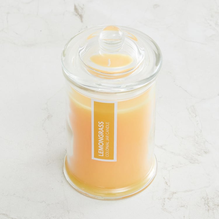 Colour Connect Lemongrass Scented Jar Candle