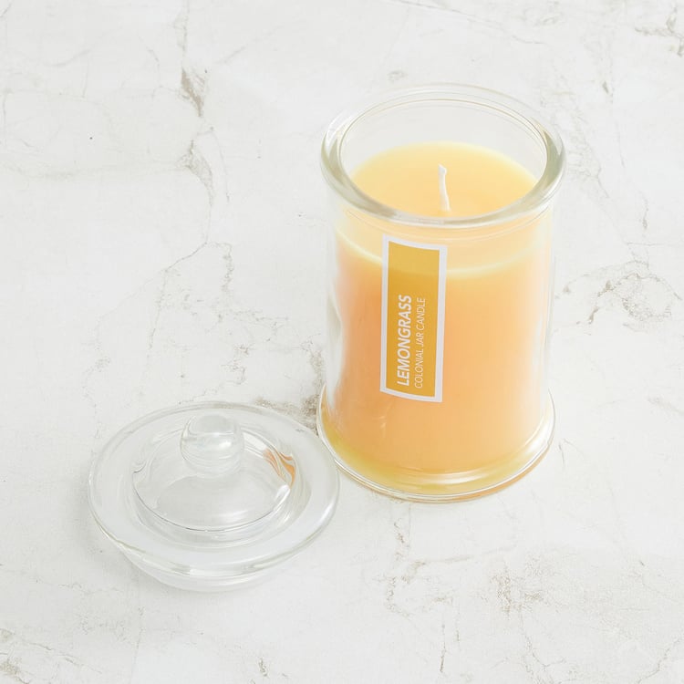 Colour Connect Lemongrass Scented Jar Candle