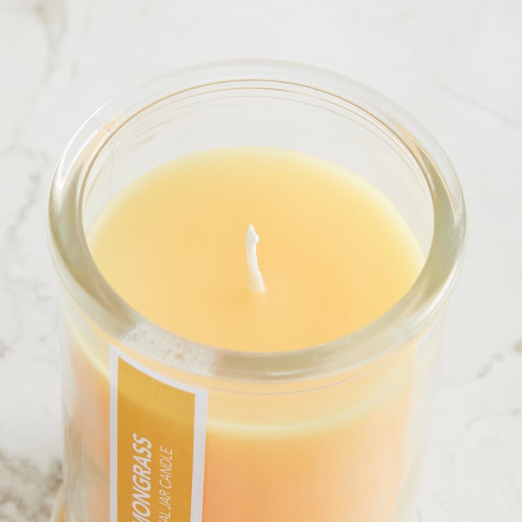 Colour Connect Lemongrass Scented Jar Candle