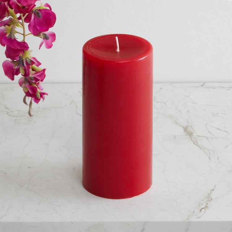 Colour Connect Cranberry Scented Pillar Candle